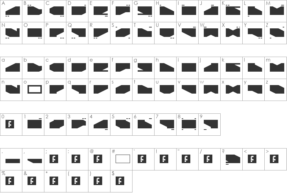 LDR#2 font character map preview