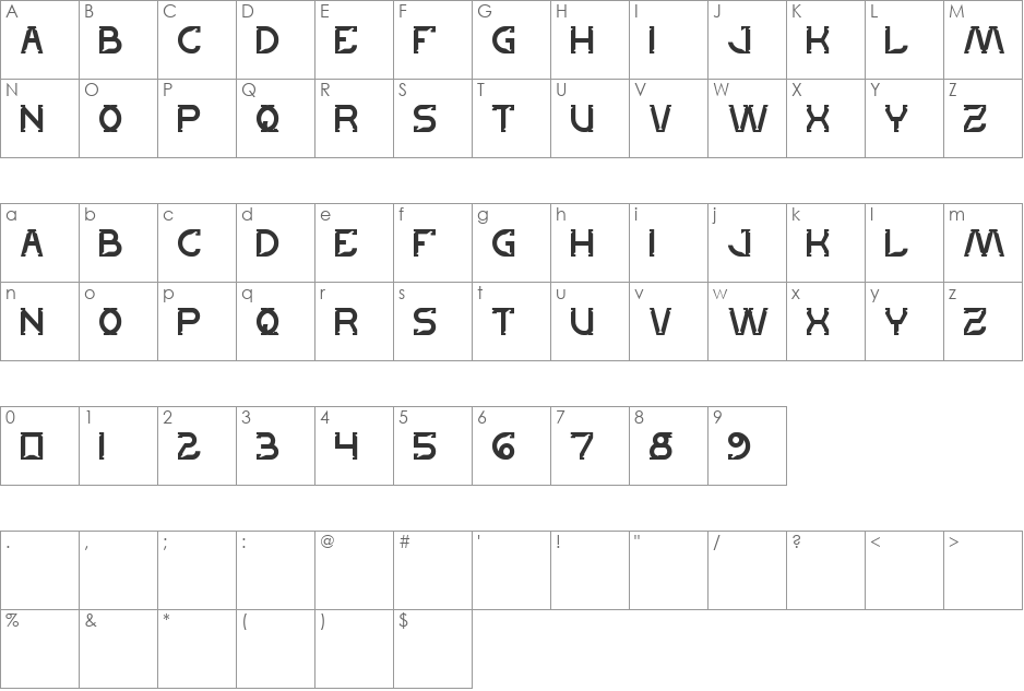 lets get it on font character map preview
