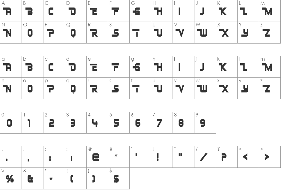Leverage font character map preview