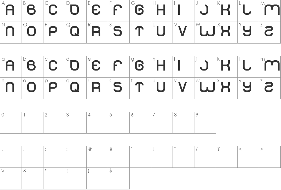 lifeforfun font character map preview