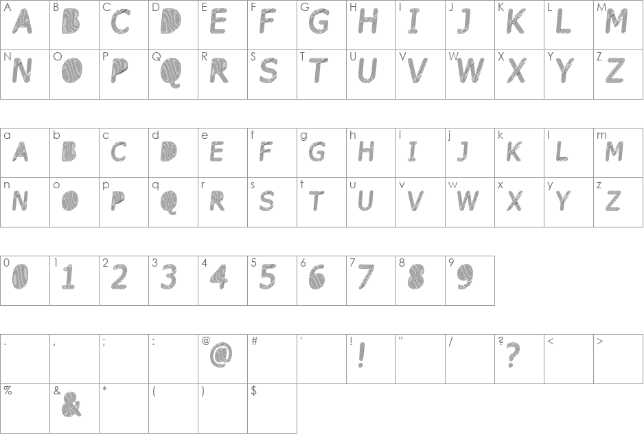 linka font character map preview