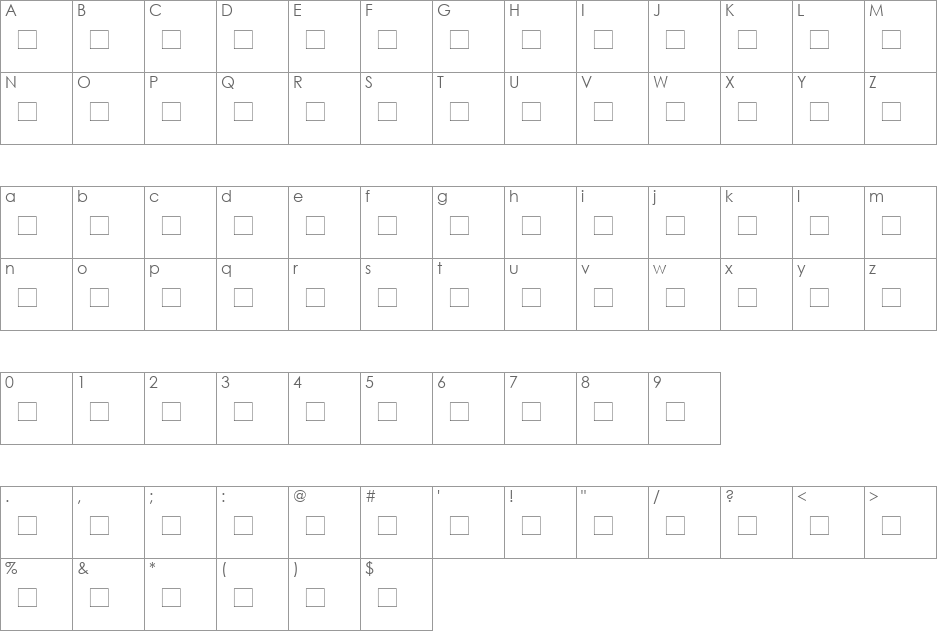 LinotypeHolidayPi3 font character map preview