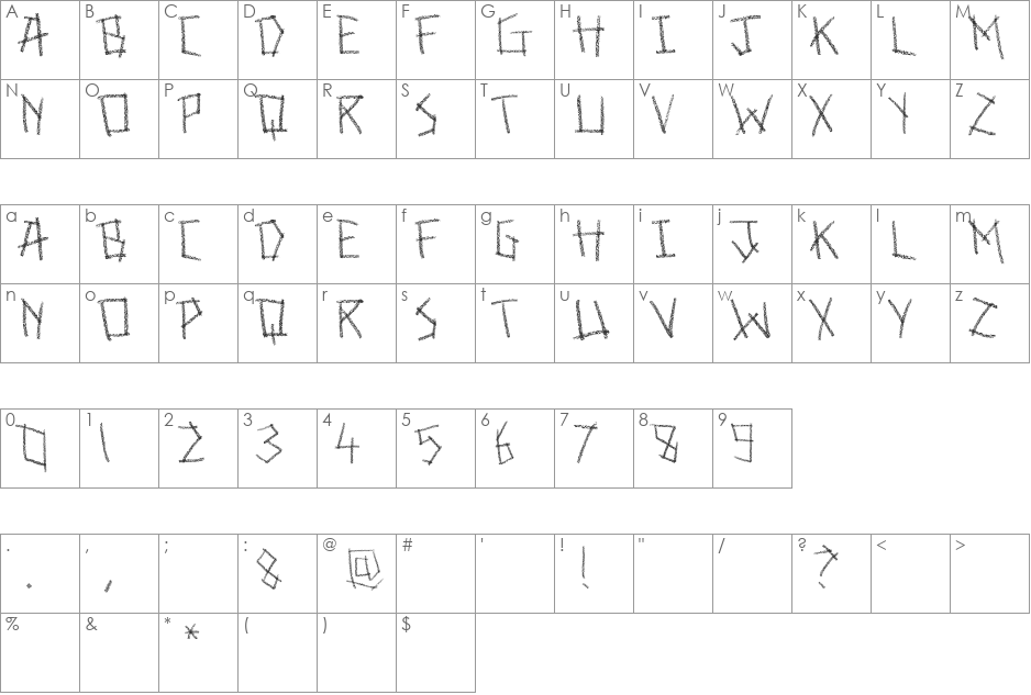 Looking forward to the weekend! font character map preview