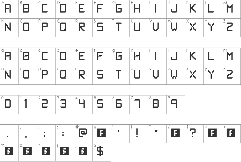 lsfont font character map preview