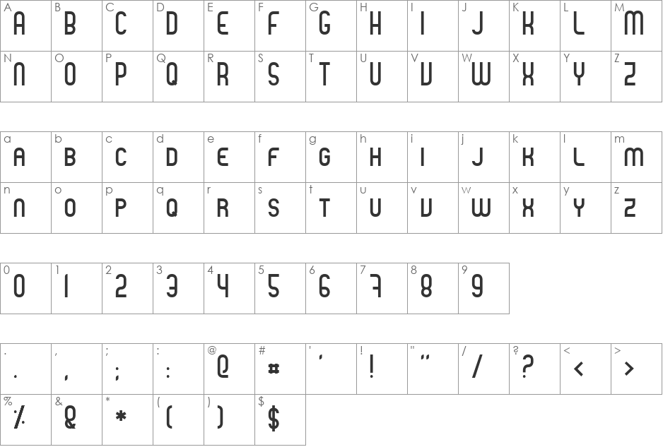 Madame Butterfly font character map preview