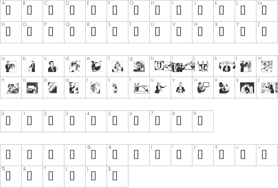 MagicCatalog2 font character map preview