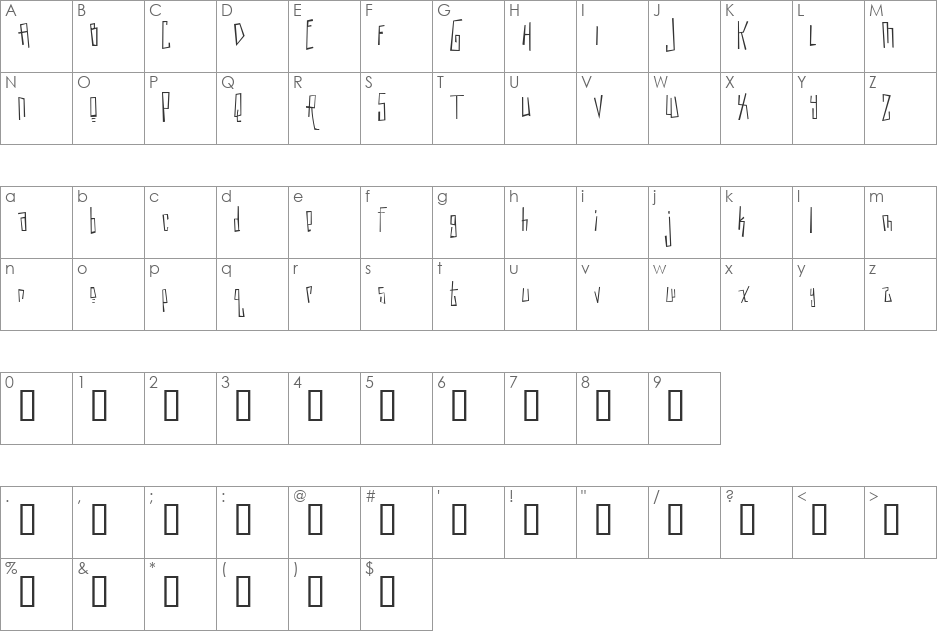 Maple Serum font character map preview