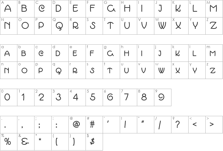 March Madness NF font character map preview