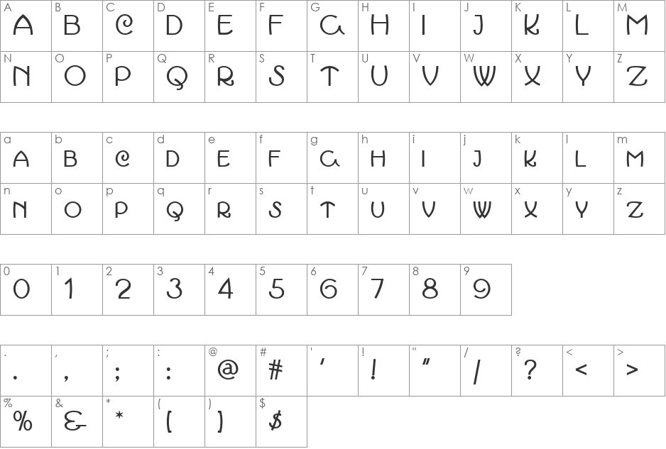 March Madness NF font character map preview