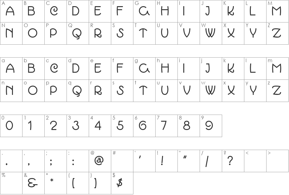 MarchMadnessNF font character map preview