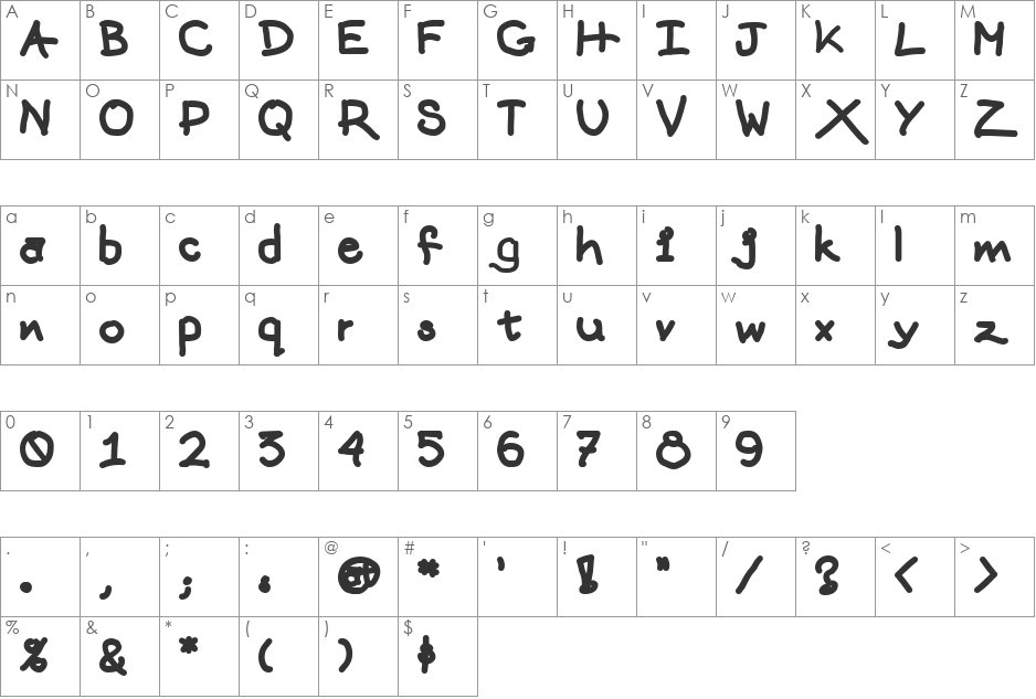 mattts  font character map preview