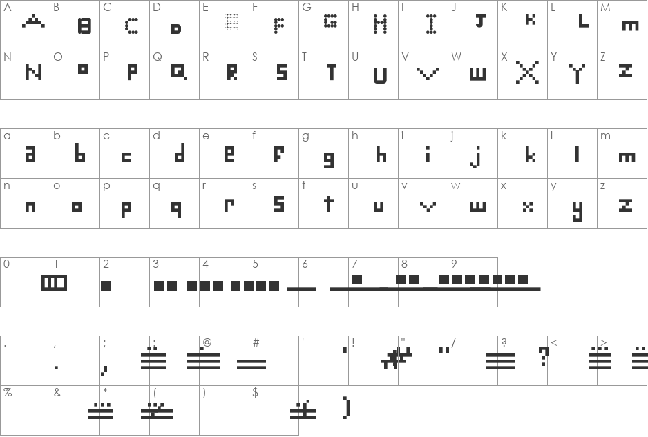 maya font character map preview