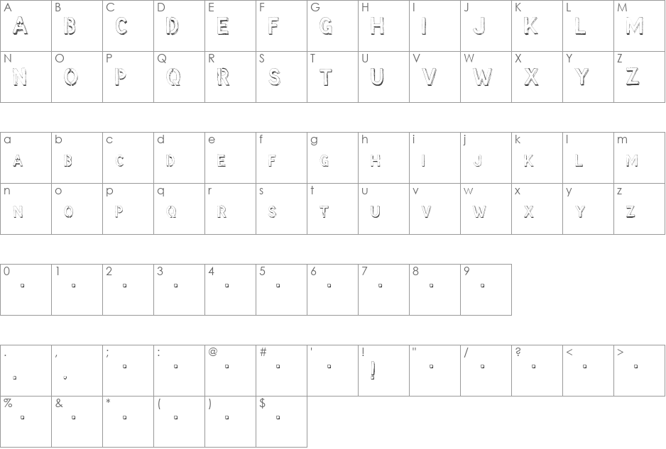 McCoy - Hello Lori font character map preview