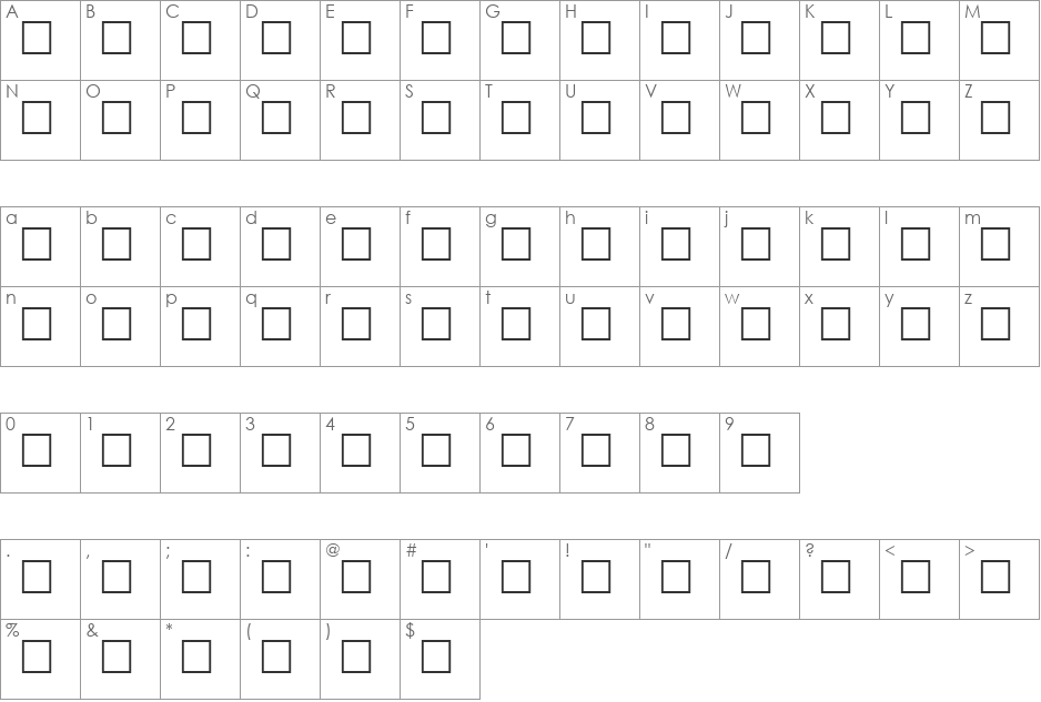 MCS Alsalam S_I normal. font character map preview