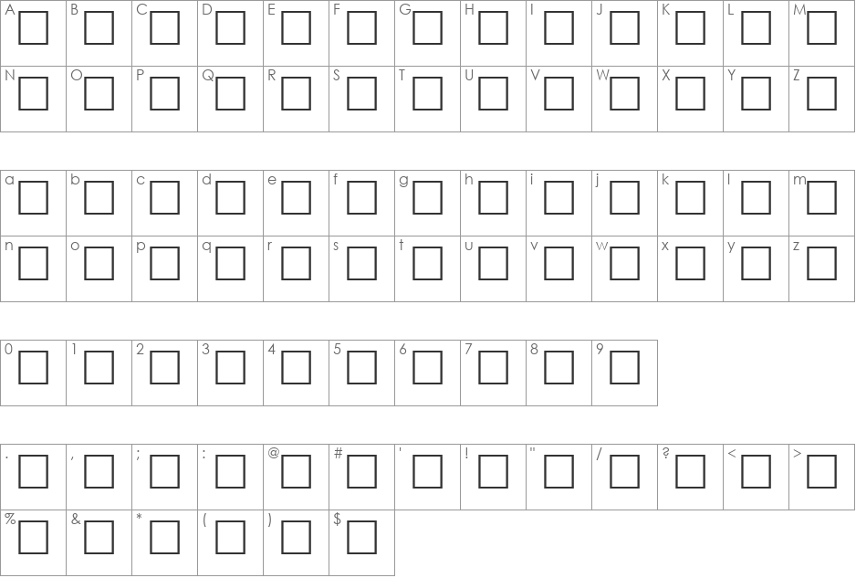 MCS Badr E_I normal. font character map preview
