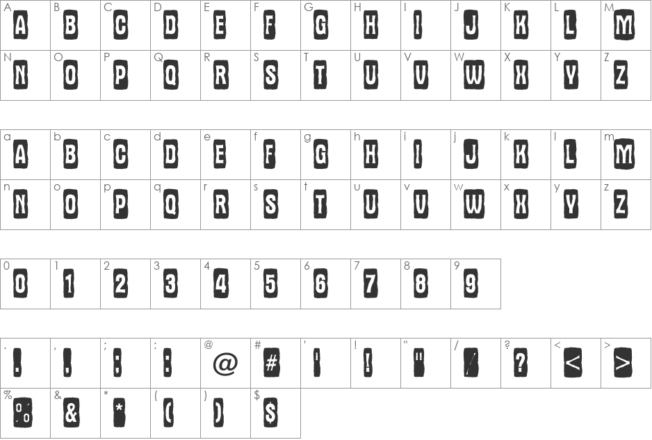 a_AlternaTitulCmJgg font character map preview