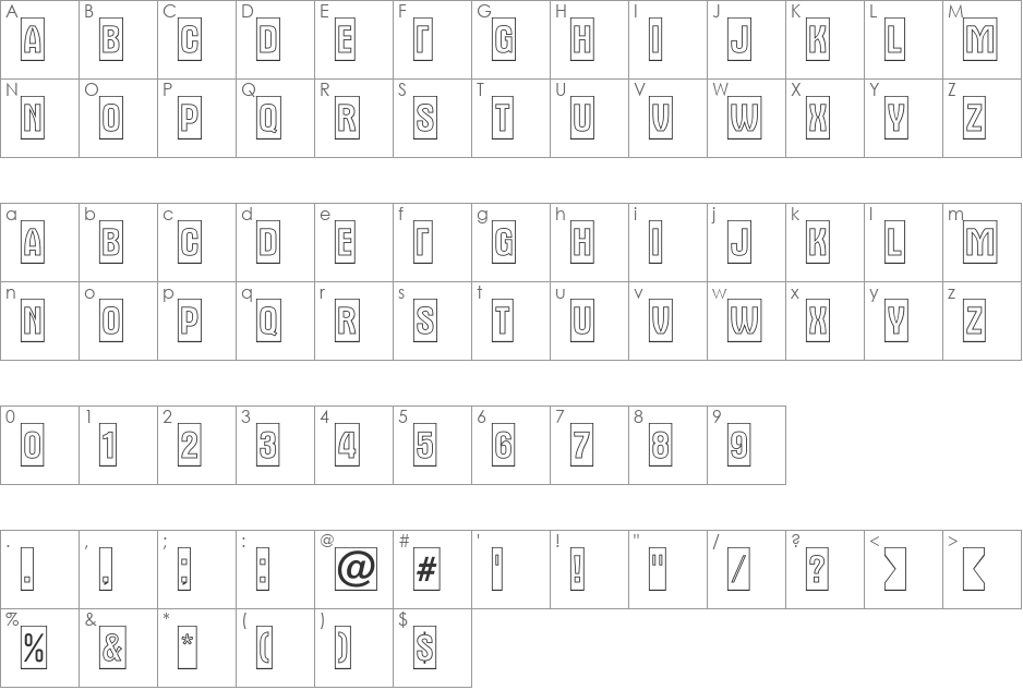 a_AlternaTitulCmOtl font character map preview