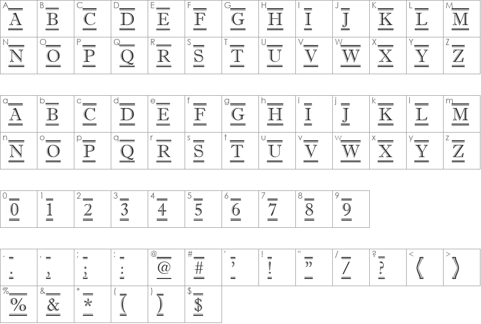 a_AntiqueTitulDcFr font character map preview