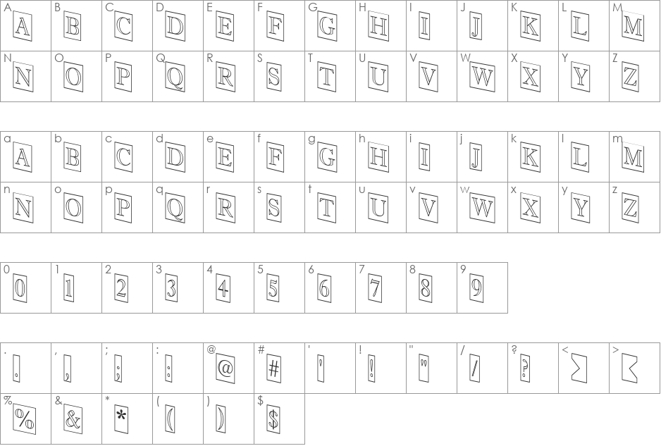 a_AntiqueTitulTrCmDnOtl font character map preview