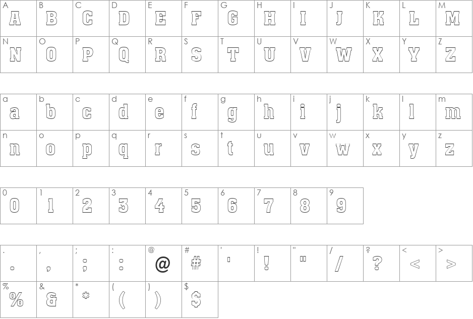 a_AssuanOtl font character map preview