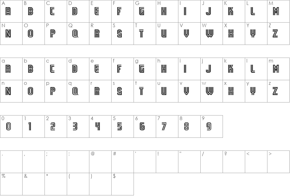 MLB Toronto Blue Jays Wilson font character map preview