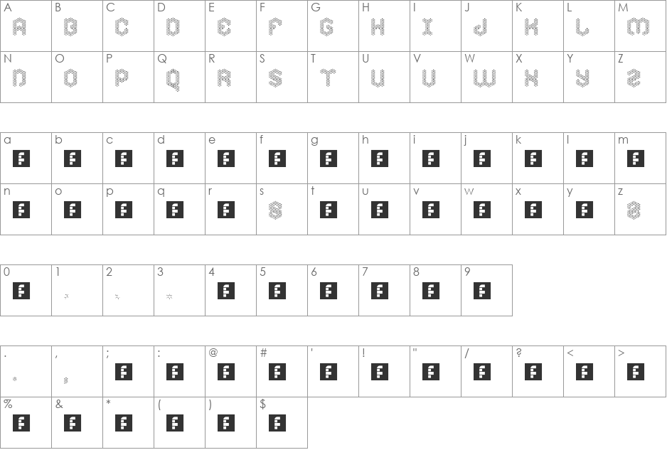 Molecular Complex 2 font character map preview