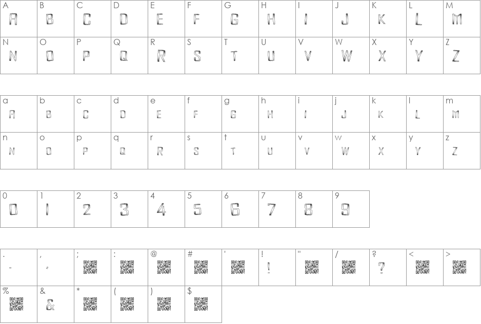 MonsterEnergy font character map preview