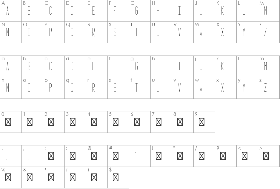 Monument_Valley_1.2 font character map preview