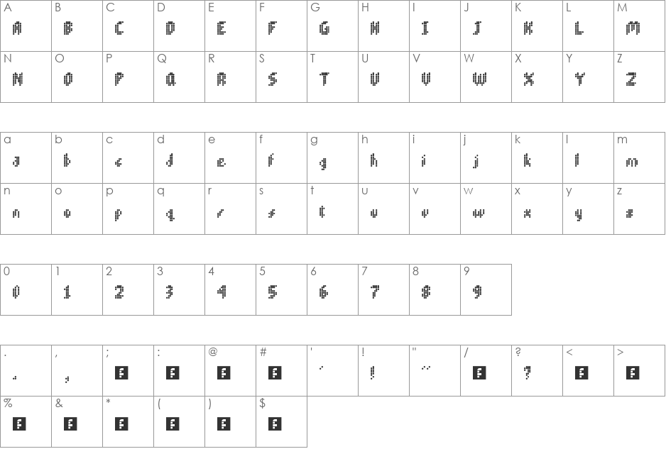 MoreStyle font character map preview