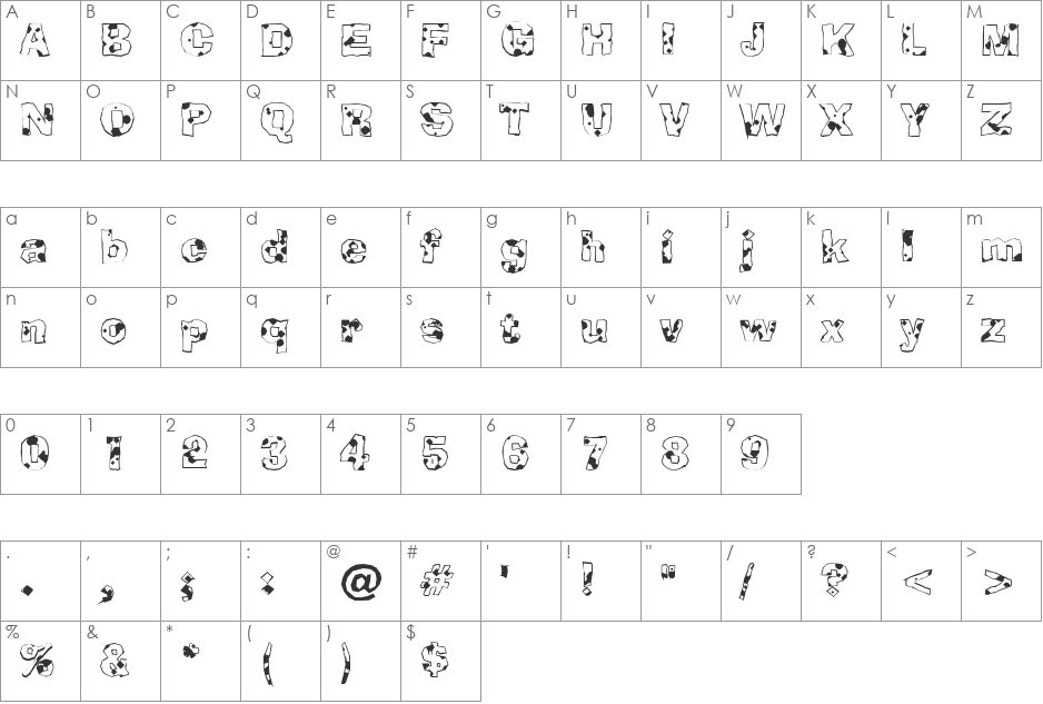 a_BrokerAbst font character map preview