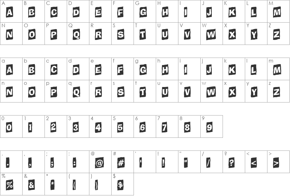 a_BrokerCmUp font character map preview