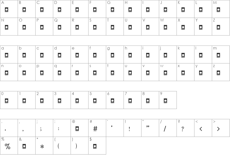 Mukto font character map preview
