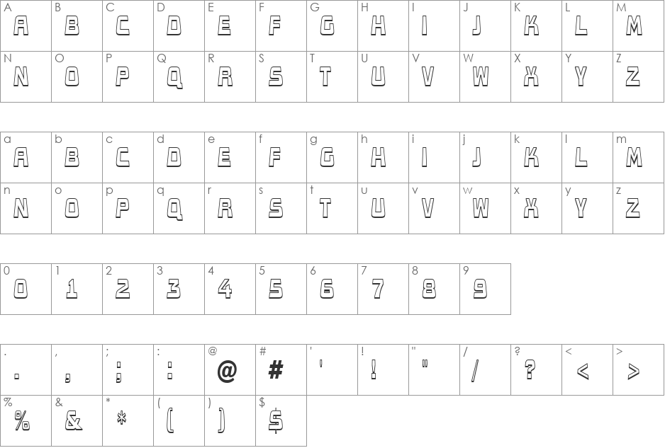 a_ConceptoTitulLdBkSh font character map preview