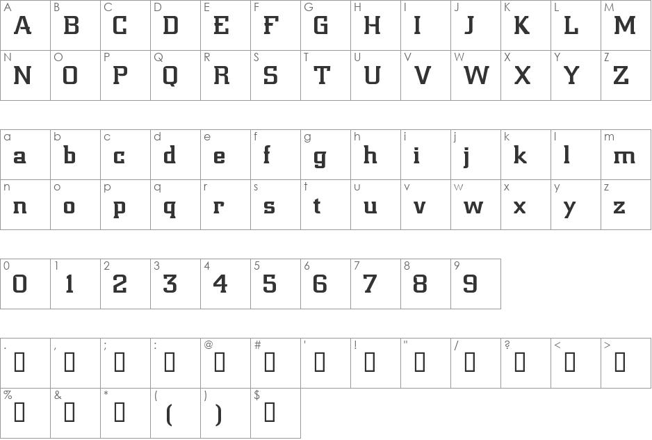 NCAA Iowa St Cyclones font character map preview