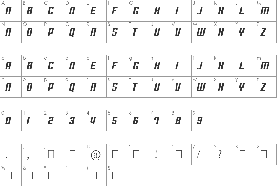 NCAA Washington St Cougars font character map preview