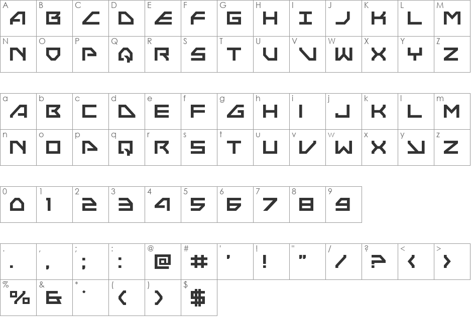 Neo-Navy Super-Italic font character map preview