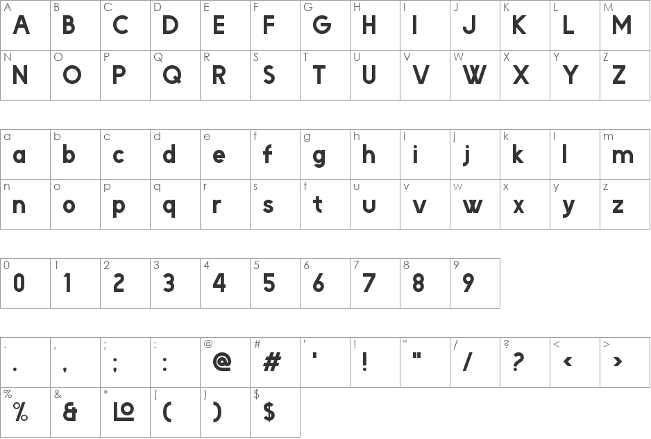 Nickelodeon Playoffs font character map preview