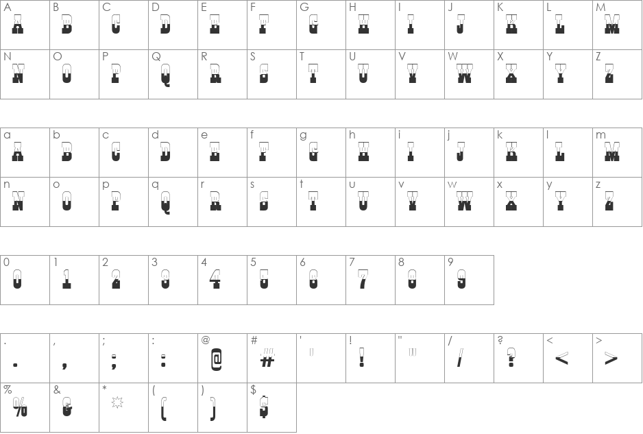 a_GildiaTitulB&W font character map preview