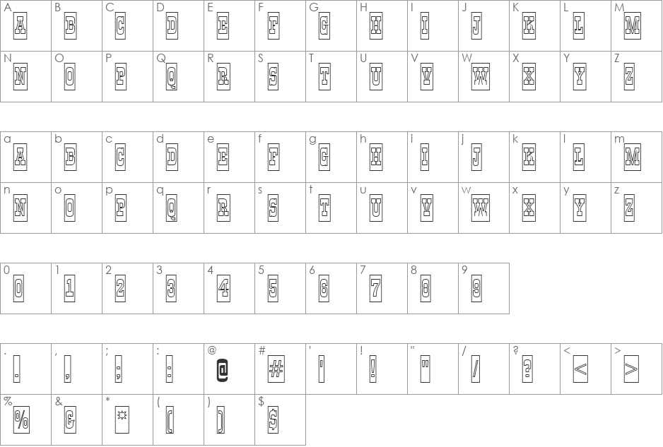 a_GildiaTitulCmOtl font character map preview