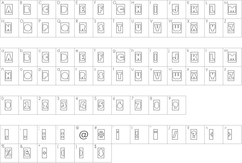 a_GrotoCmOtl font character map preview
