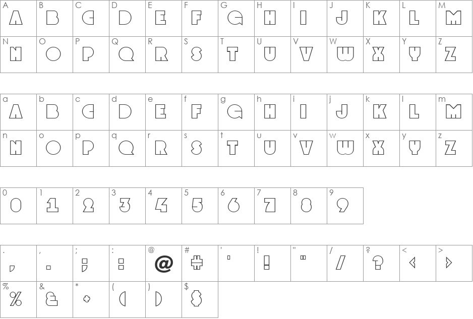 a_GrotoOtl font character map preview
