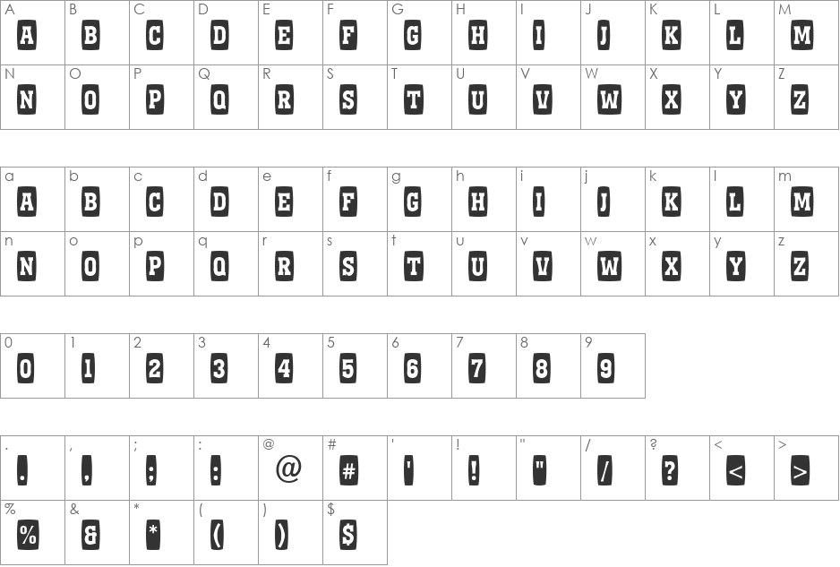 a_KenaCmDc font character map preview