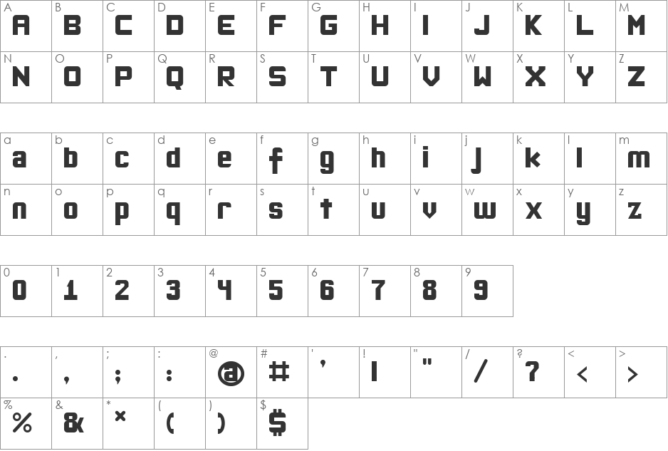 Okula Hayir Soft font character map preview