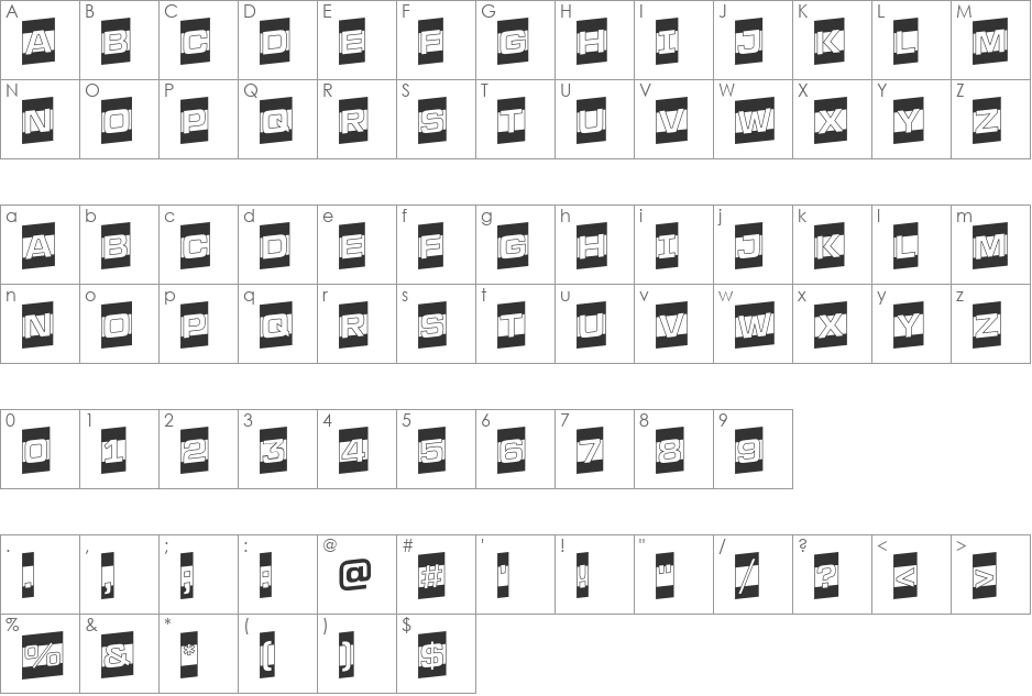a_LineaSansCmB&WUp font character map preview