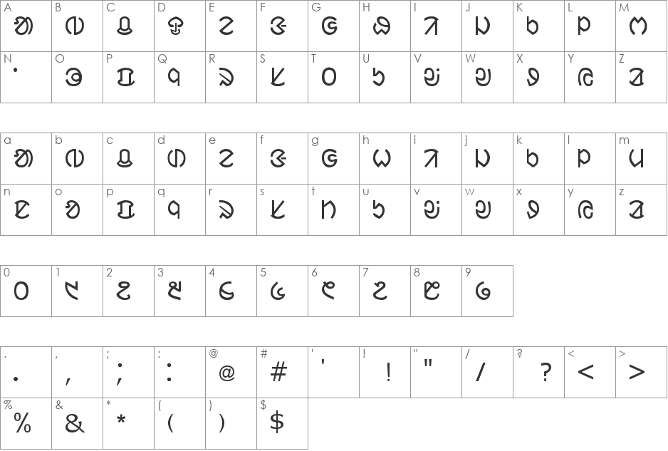 ol_ciki_old(www.santalisong.org) font character map preview