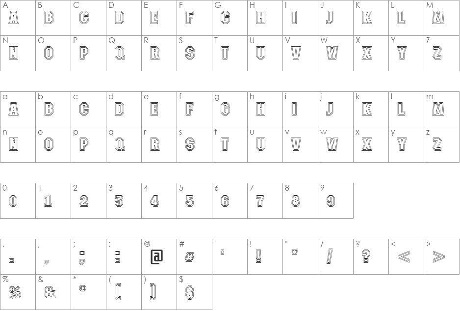 a_MachinaNova2Otl font character map preview