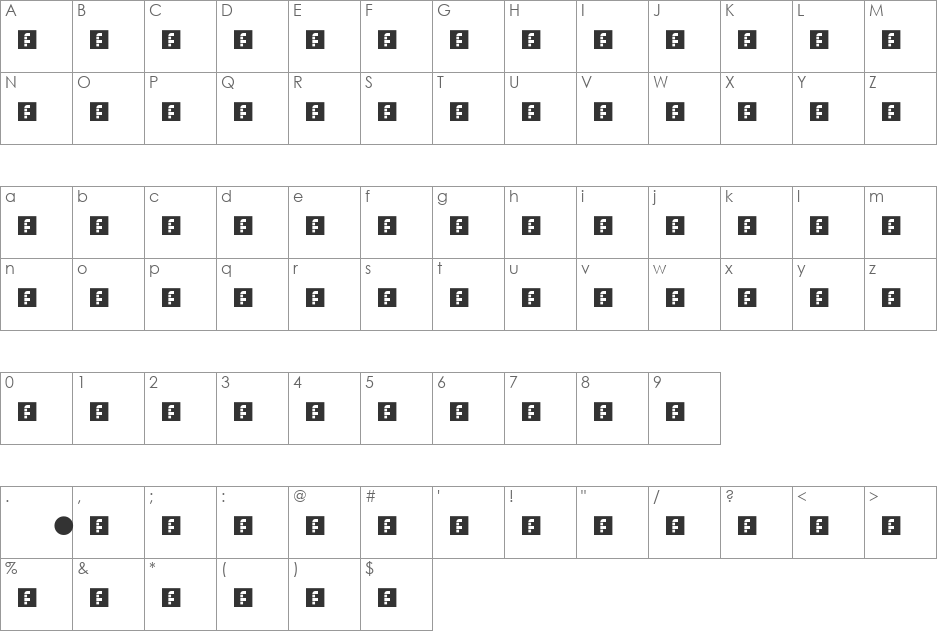 oussama cherkaoui font character map preview