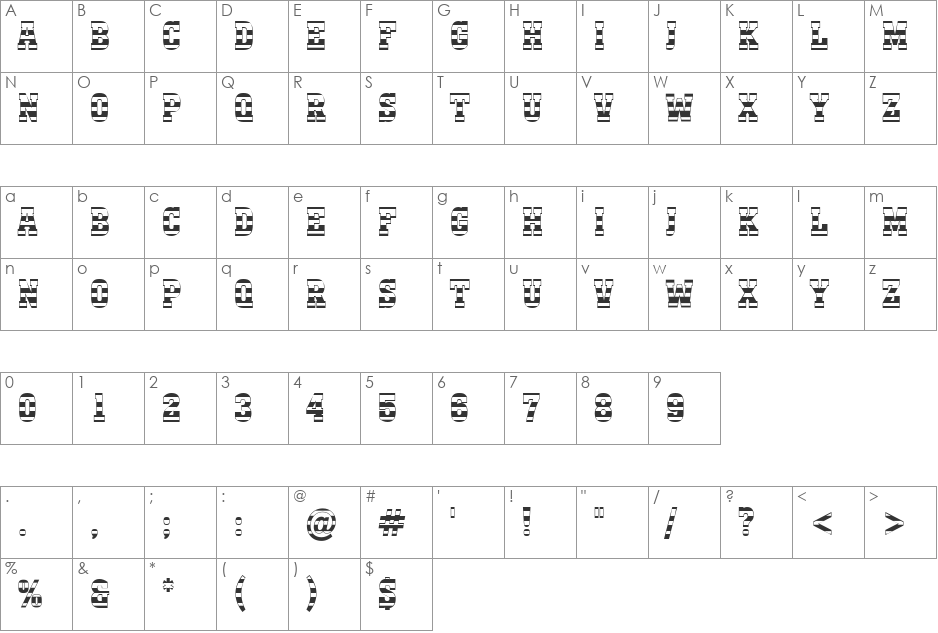 a_MonumentoTitulStrNr font character map preview