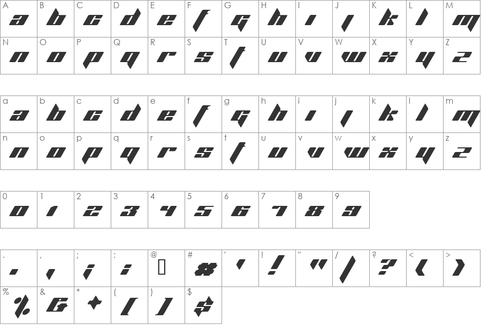 Pagal Font font character map preview