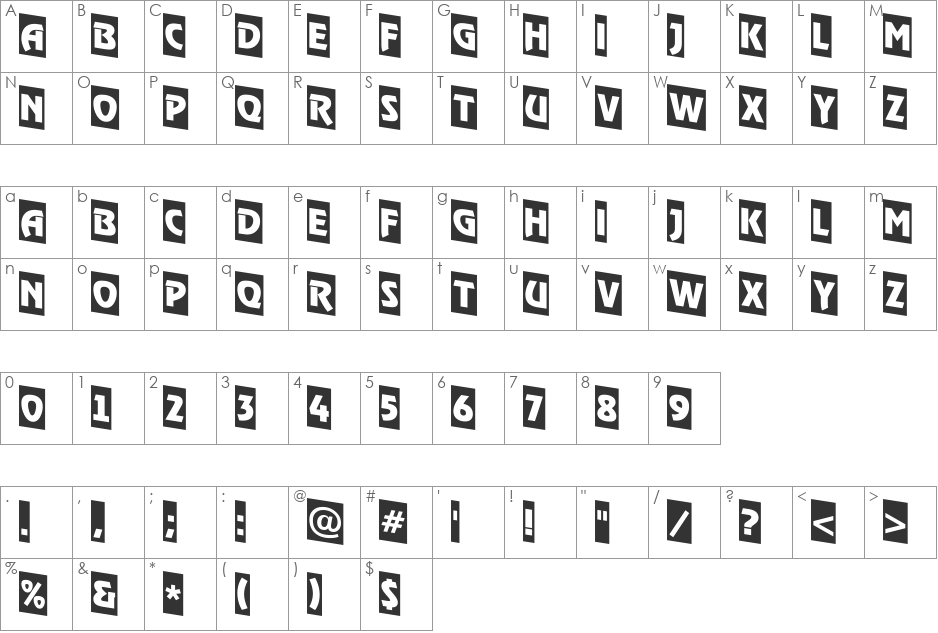 a_RewinderTitulCmDn font character map preview